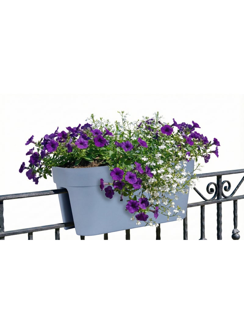 IDEL Self Hanging Flower Pot (PBACK), Balcony & Garden Pots with Adjustable Hooks and Self Watering - Durable and Premium Hanging Planters  (Rock, 58cm) - Image 5